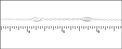 Filogram Chain Silver Plated Filigree Chain 1ft